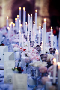 wedding centerpiece candles