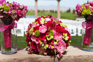 colored wedding flowers