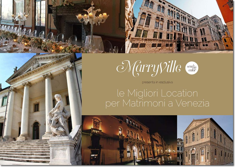 Brochure Gratuita - Le migliori Location per Matrimoni a Venezia - Marryville